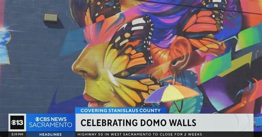 Walls in Downtown Modesto got a colorful makeover