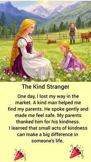 Past Simple Tense Story (The Kind Stranger)
