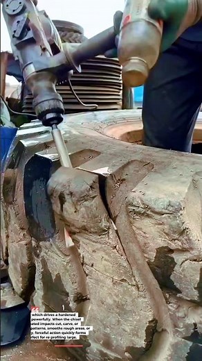 Pneumatic Chisel Tool for Heavy Tire Repair & Shaping 🛞⚙️