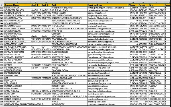 150K IRELAND Customers Email Database List – B2C Contact Leads (excel Download) 2026 - Etsy