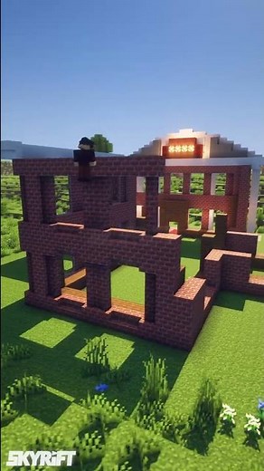 🏡 Town Hall in Minecraft 🧱 | #Shorts Timelapse