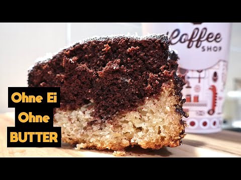 Blitz Marmorkuchen Rezept ohne Ei und Butter | Veganer Kuchen