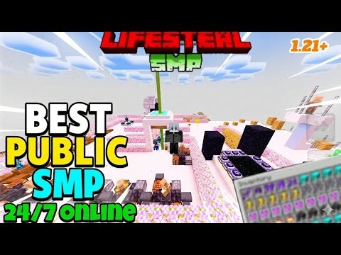 💀 New Best Cracked Public Lifesteal SMP 🧁 | Minecraft Java + PE + Pojav | 24/7 Online | Free To Join