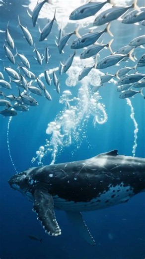 How Humpback Whales Trap Thousands of Fish 🐋 | Bubble-Net Feeding