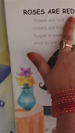 Playway, nursery and LKG poem part 2 Rose are red