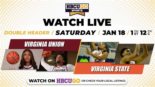 FREEDOM CLASSIC 2025! Catch the action LIVE TODAY on HBCUGOtv. VSU vs. VUU. Women tip off at 1 PM and men at 3:30 PM. CHECK YOUR LOCAL LISTINGS!!! | Virginia State University