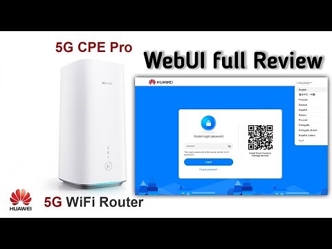 Huawei 5G CPE Pro WebUI full review | 2022