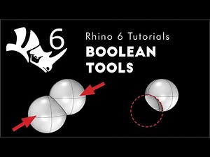 Rhino 6 3D Modeling 1.09 Basic Boolean Tools
