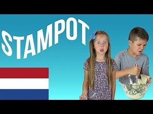 American Kids try food from Netherlands | Dutch Stamppot
