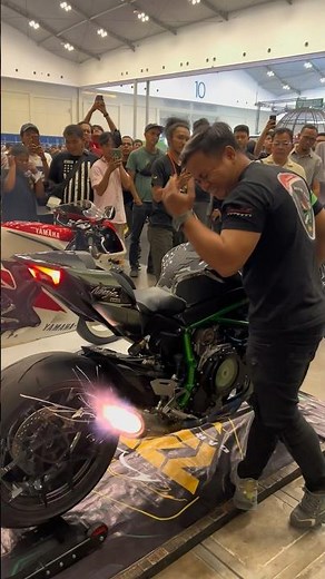 GEBER H2 KNALPOT VANDEMON DLM GEDUNG #h2r #moge #viral