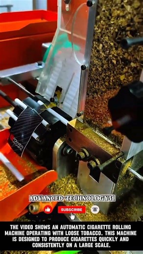 Automatic Cigarette Rolling Machine in Operation !! #shorts #innovation