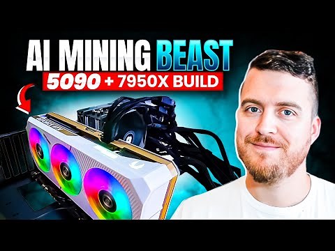 I Built an INSANE AI Mining Rig | RTX 5090 + 7950X