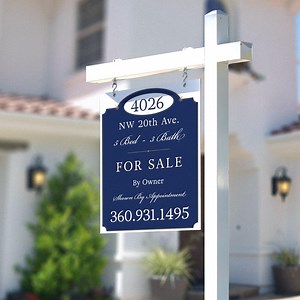 For Sale by Owner Classy Real Estate Sign - Elegant Personalized Yard Panel - Etsy