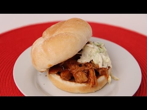 BBQ Pulled Chicken Sandwiches Recipe - Laura Vitale - Laura in the Kitchen Episode 418