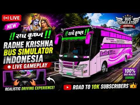 🚌 Bus Simulator Indonesia Live Gameplay Long Route Driving Challenge BUSSID Live #gameplay #