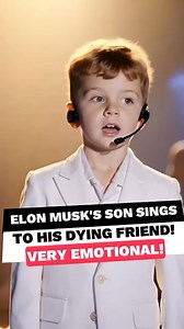 A truly heartbreaking and unexpected moment from Elon Musk's son. He sang a song for his friend battling cancer, and it moved everyone to tears. Full video in the comments. | Seven Davis Jr