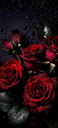 Elegant Dark Red Rose Wallpapers for a Dramatic Touch 🌹✨ #wallpaper