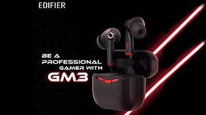 Edifier GM3 True Wireless Bluetooth Gaming Earbuds - Hecate H sound effect specially tuned for more immersive gaming experience - Φ10mm composite bio-diaphragm delivers music with balanced frequencies and rich details - PixArt professional gaming chipset provides signal transmission with latency as low as 60ms - Ergonomic and lightweight design ensures the comfort of long-time wearing - Role-swapping function supported for left and right earbuds - ENC (environmental noise cancelling) algorithm p