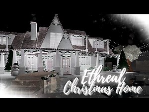 Roblox | Bloxburg: Ethereal winter/ christmas family home | House build | 2- story | 330K