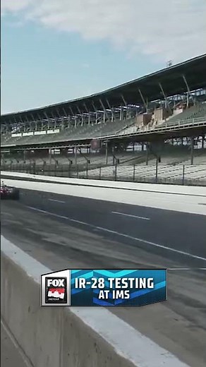 The IR-28 hits the IMS oval for the first time #indycar #racing