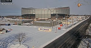 Small construction fire quickly extinguished at site of new Bills stadium