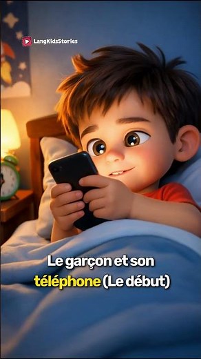 Le garçon et son téléphone Le début