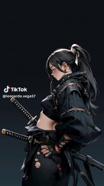 Anime Girl Katana Wallpaper in 4K