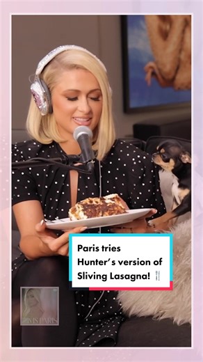 Paris Hilton Tries Hunter's Sliving Lasagna | Cooking With Paris on Netflix
