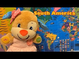 Educational videos for kids | Map | South America | Cities, Languages, Flags and Landmarks