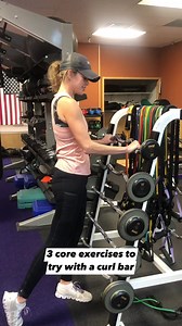Coach Shawn brings you three new core exercises to try with a curl bar! Give them a try and let us know what you think 🔥 #core #coreworkout #corestrength #curl #curlbar #strongaf | Anytime Fitness Albert Lea