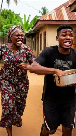 A BOY RUN AWAY WITH THE MOTHER'S POT #comedy #trending #food #shorts #viral #africa