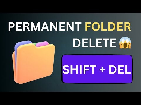 How to Create & Permanently Delete a Folder on Computer Windows & Mac Beginner Tutorial