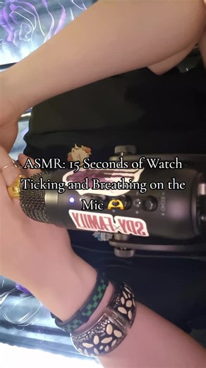 ASMR: 15 Seconds of Watch Ticking and Breathing on the Mic 🫶 #2026 #relaxing #asmrsounds #notalkingasmr #micsoundsasmr