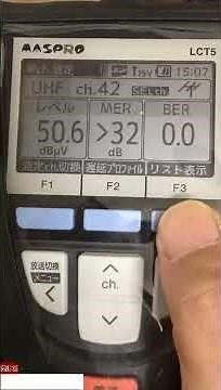 マスプロアンテナレベルチェッカーを使ってみた。