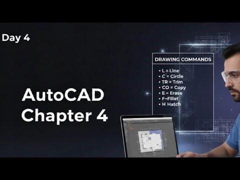 AutoCAD Chapter 4 |Drawing commands|for beginners in Hindi |Mechanical and Civil Engineering