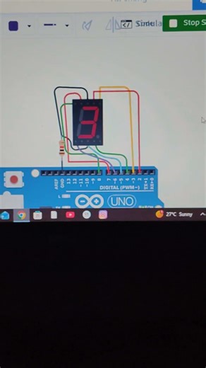 #arudinoconnection #7 segment connection #c language