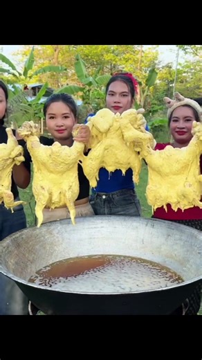 Amazing cooking chicken crispy recipe with sauce in my countryside#recipe #cooking #tiktokfood #perfect #food