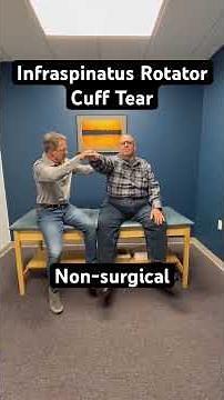 🔥Classic Infraspinatus muscle tear. Good function. No pain.No surgery. #physicaltherapy #shoulder