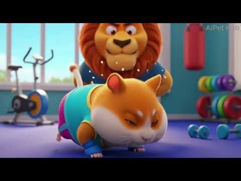 Cat Hits the Gym! 😂💪 AI Bodybuilding Cat Routine