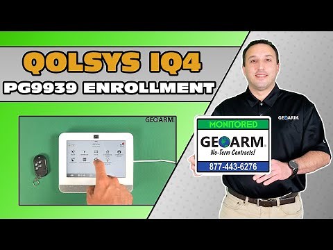 Qolsys IQ Panel 4 PG9939 Wireless Keyfob Enrollment