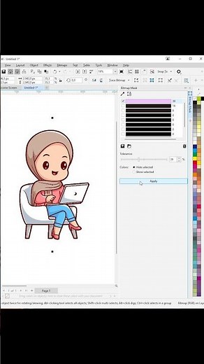 Cara Menghapus Background Gambar di Coreldraw #coreldraw #shorts