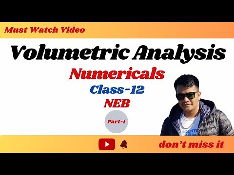 Volumetric Analysis Numericals Class 12 NEB🇳🇵 Part-1