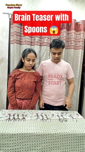 Brain Teaser with Spoons 😱| Can They Reverse It? 🤯|Spoon Reverse Challenge | FamJam Show |Mind Game