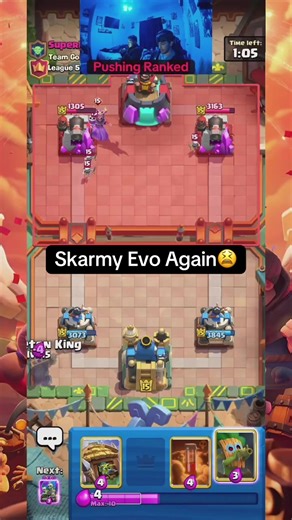 Bro couldn’t wait for the 🛒#clashroyale #game #fyp #livehighlights #ken