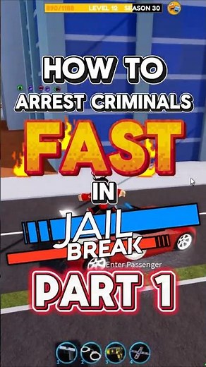 How to Arrest Criminals FAST in Jailbreak! Part 1 #roblox