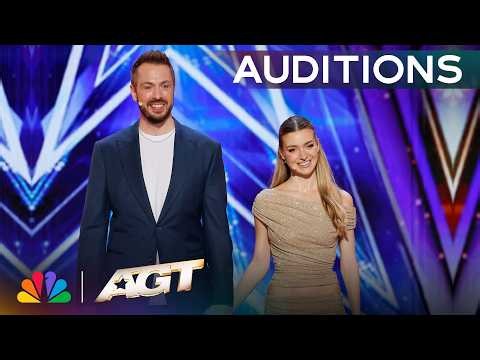 James & Marina Make Mel B Question EVERYTHING! | Auditions | AGT 2026