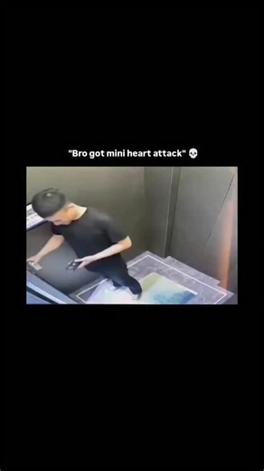 Knowledge | Curiosity | Discovery on Instagram: "The video captures an unexpected encounter within an elevator that results in a startling moment for an individual. The visual action begins with a man alone in the elevator, focused on his smartphone, when the doors open to reveal an individual wearing a large, realistic mascot head. The content’s viral appeal is rooted in the "jump scare" and "prank" genres, leveraging the sudden subversion of a mundane environment to evoke a visceral reaction f