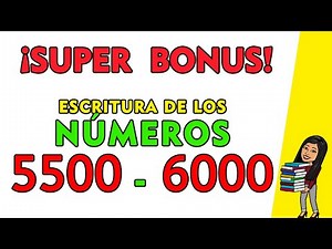 [NUEVO] 😂Números Del 5500 al 6000 | Counting In Spanish 5500 to 6000 ✅ | 5500-6000 SPANISH