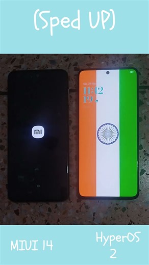 HyperOS 2 VS MIUI 14 Boot Test #hyperos2 #miui14 #android #nvidia #redmi #youtubeshorts #techreview