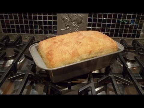 No-Knead Classic White Bread Baked in a Bread Pan